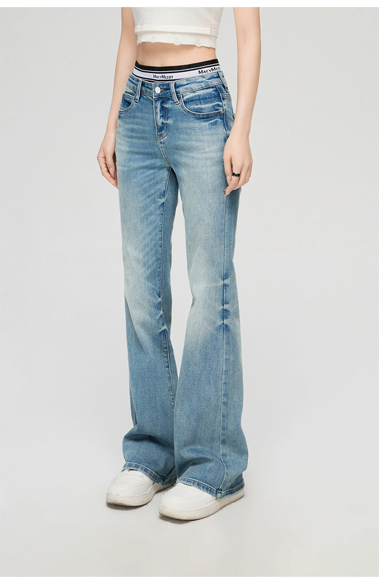 2-in-1 Flared Jeans - CHINASQUAD