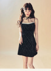 Lace Spaghetti Strap Dress - CHINASQUAD