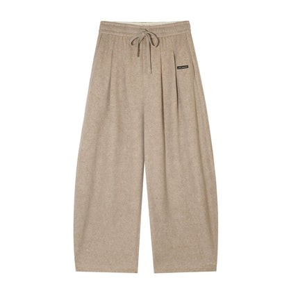 Vintage Fleece Curved-Leg Drawstring Pants