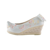 "Butterfly" Embroidered Flat & Heels Hanfu Shoes - CHINASQUAD