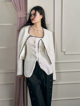 White Seashell Embroidered Jacket & Vest Set - CHINASQUAD