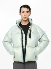 Silver Green Laser Down Jacket - CHINASQUAD