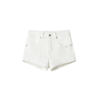 Polar High-Stretch Denim Shorts