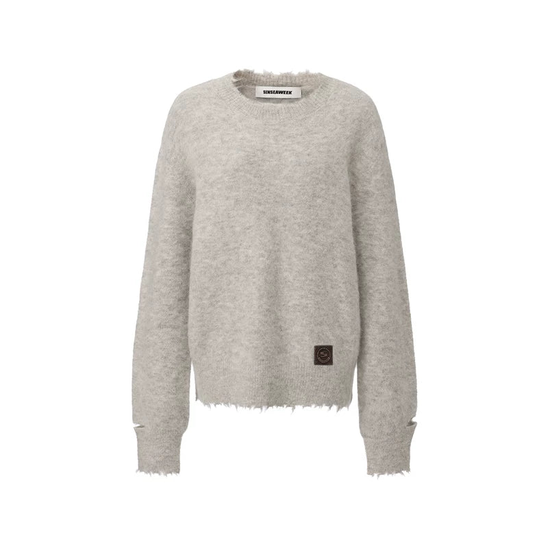 Soft-Touch Alpaca-Blend Crewneck Sweater
