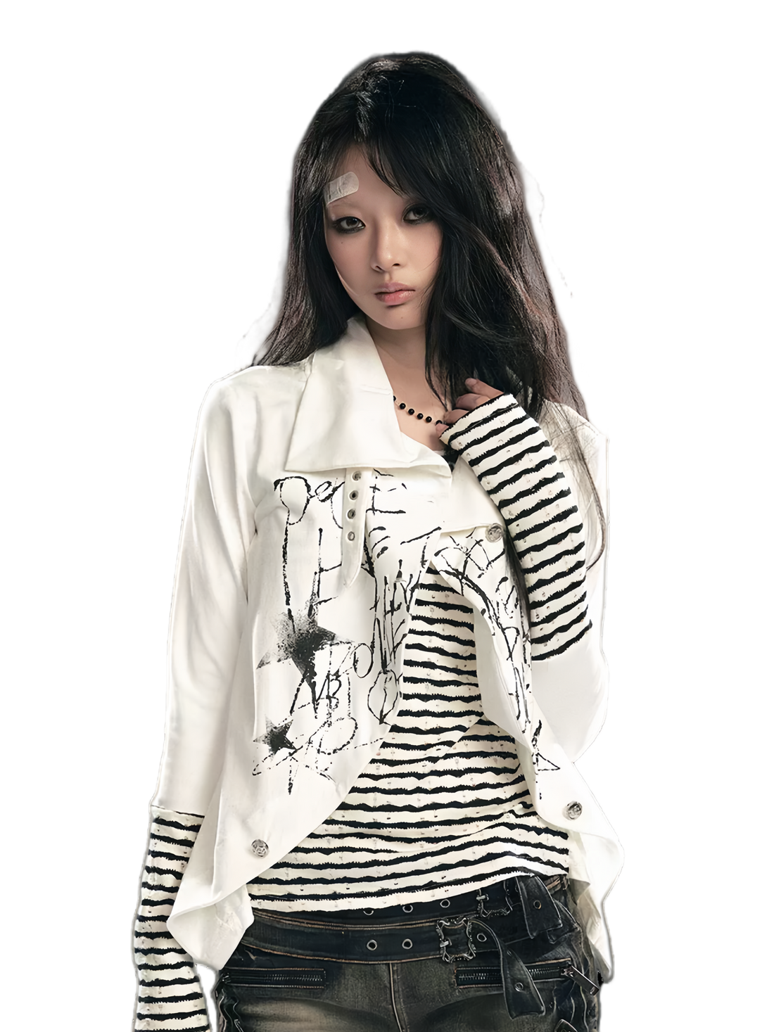 Cest Nous Reverse Stripe Punk Cardigan – Cardigans