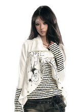 Cest Nous Reverse Stripe Punk Cardigan – Cardigans