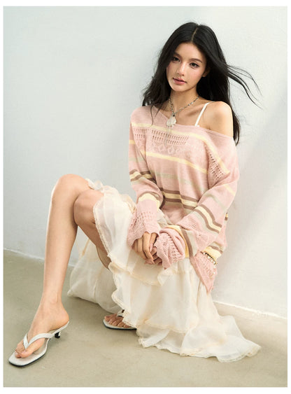 Asymmetric Flowing Chiffon Vacation Skirt