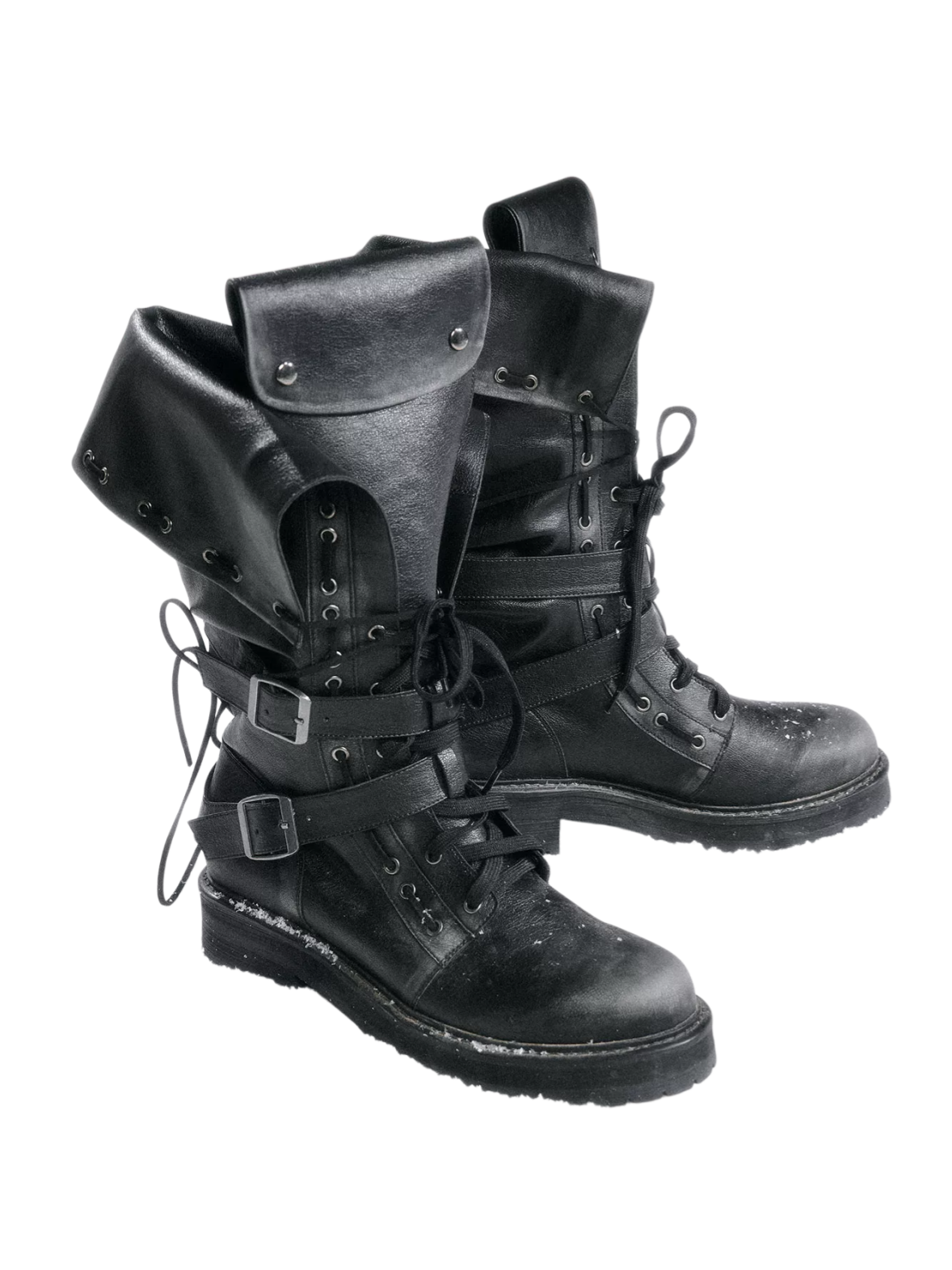 Punk Foldover Platform Boots