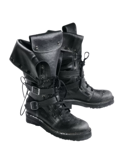 Punk Foldover Platform Boots