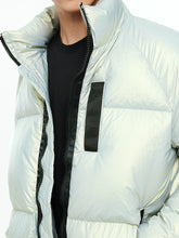 Silver Green Laser Down Jacket - CHINASQUAD