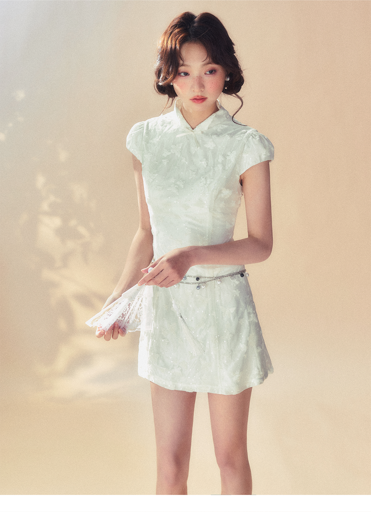 White Cheongsam Dress - CHINASQUAD