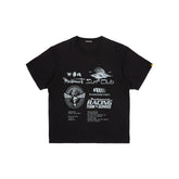 Black Printed Crew Neck T-Shirt - CHINASQUAD