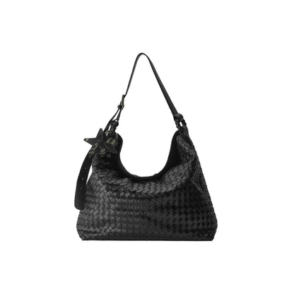 Oversized Woven Suede Tote Shoulder Bag ECODAY