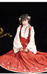 "轻花蝶影"Ming-Dynasty Hanfu Set - CHINASQUAD