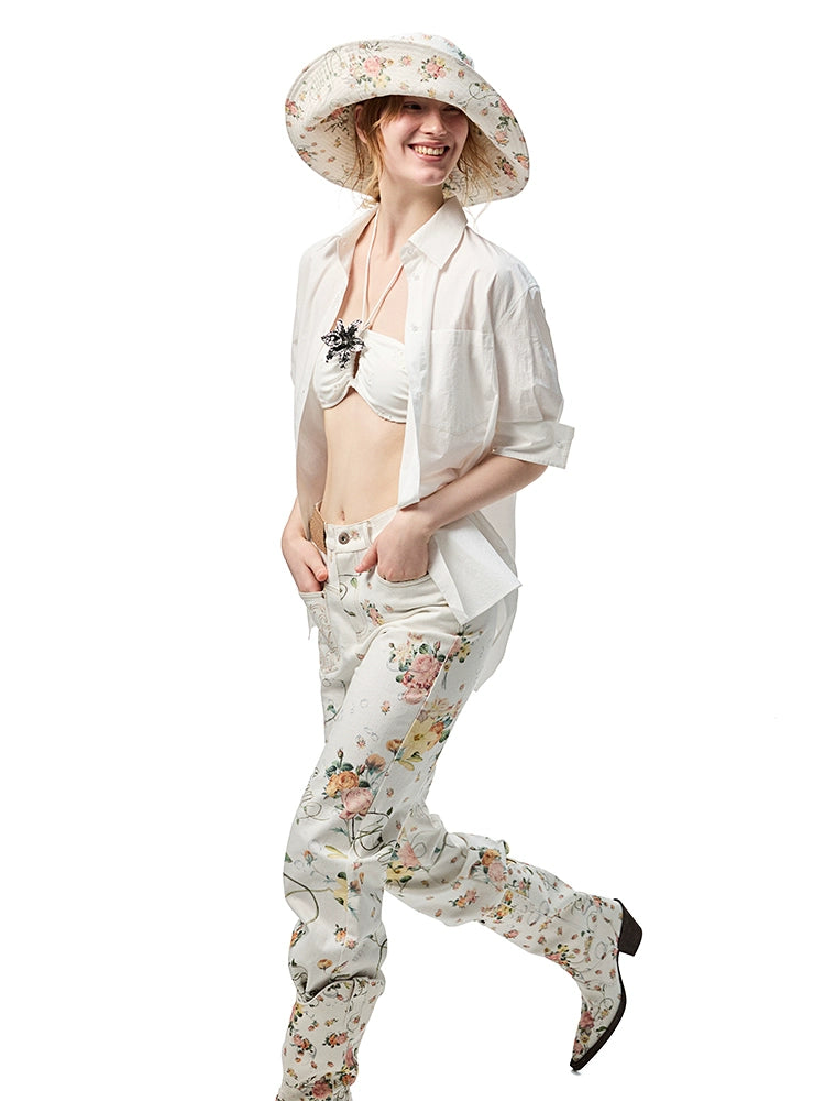 公式【1JINN STUDIO】White Jacquard Halter Bikini Set 1JINN STUDIO White Jacquard Halter-Tie Bikini – CHINASQUAD