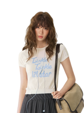 SOMESOWE Small Star Knit Tee – White (Pre-sale)