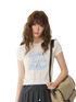 SOMESOWE Small Star Knit Tee – White (Pre-sale)