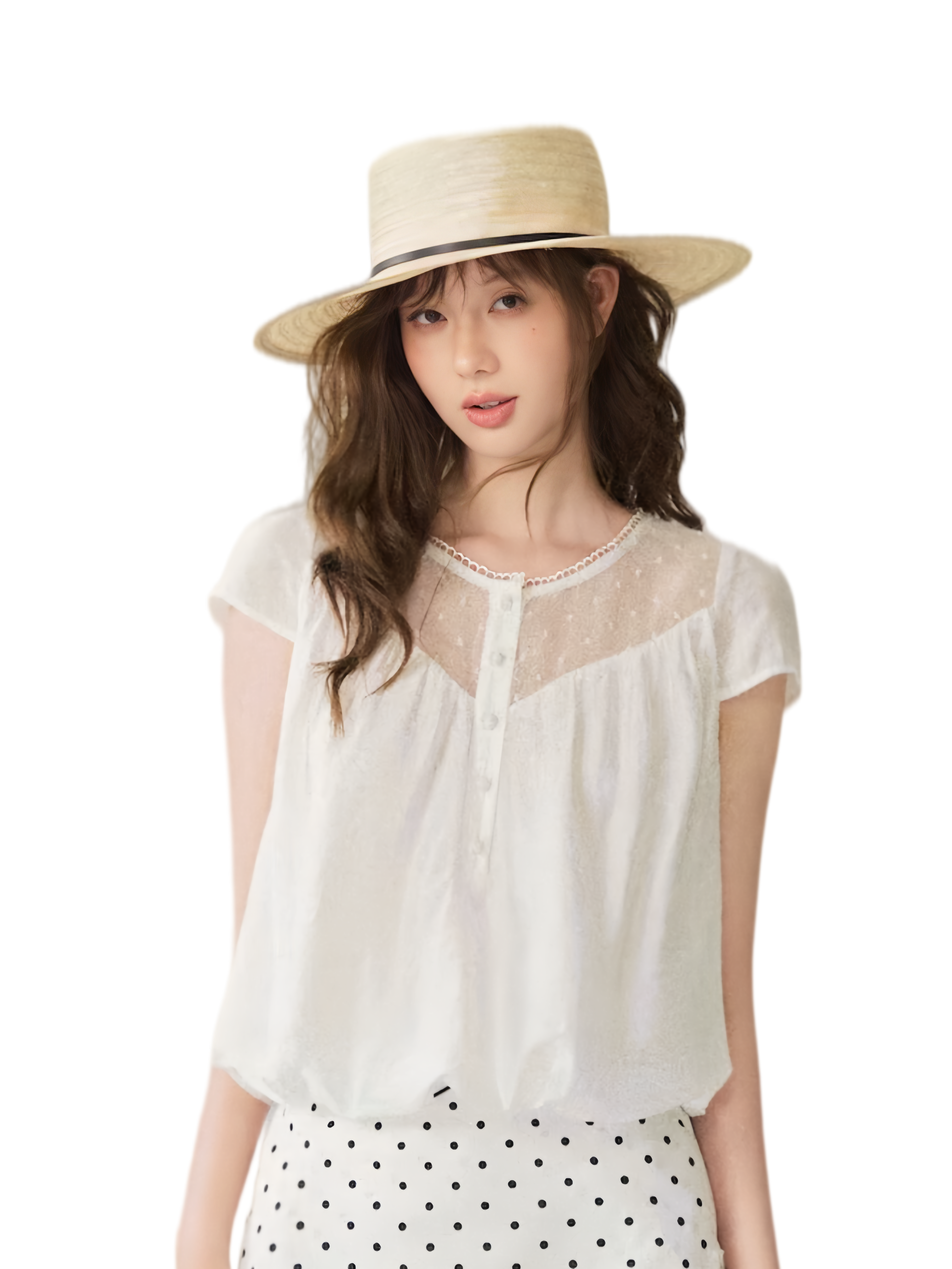 French Puff Short Blouse