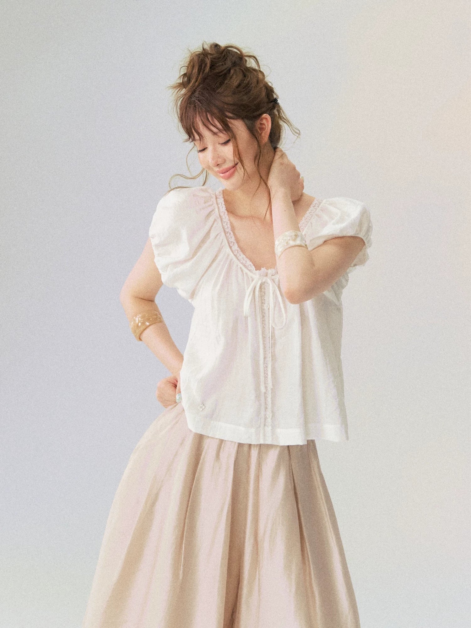 Cloud Puff Sleeve Shirt