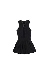 Black Pleated Puffy Dress - YJ1NGZYZJ? Official