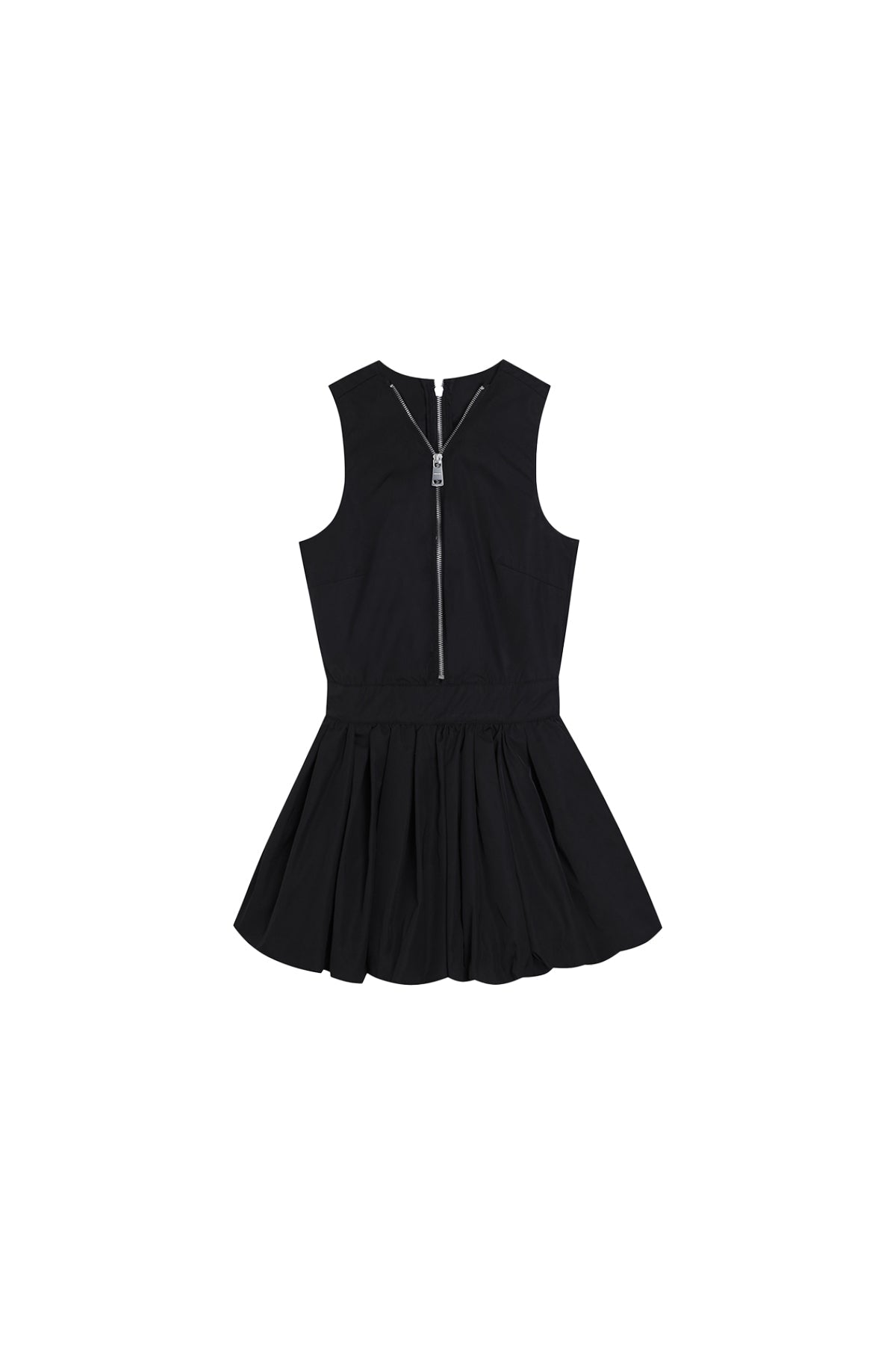 Black Pleated Puffy Dress - YJ1NGZYZJ? Official