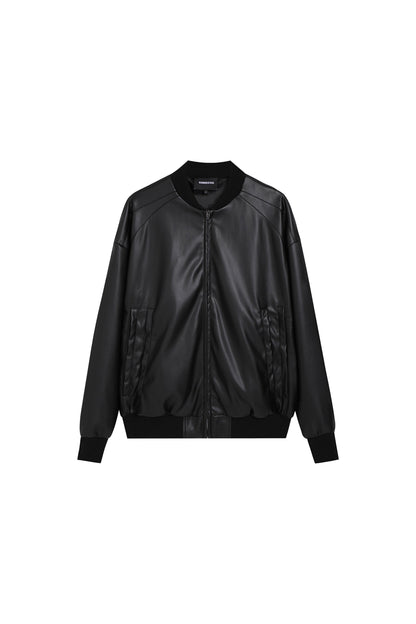 Soft Bomber Leather Jacket