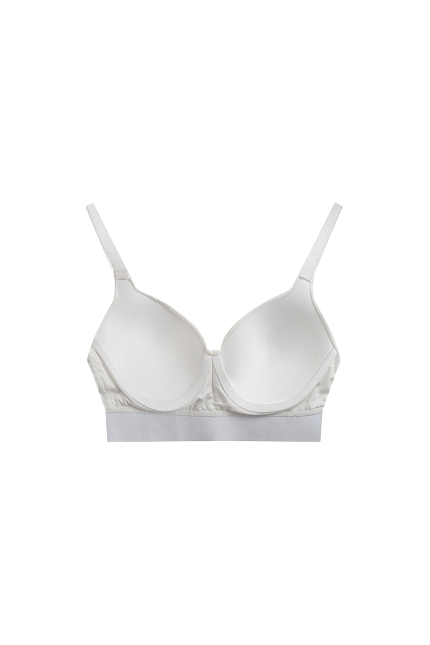 Cotton Push Up Plunge Bra In White - YJ1NGZYZJ? Official