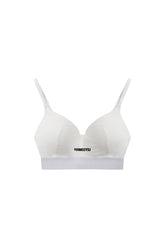 Cotton Push Up Plunge Bra In White - YJ1NGZYZJ? Official