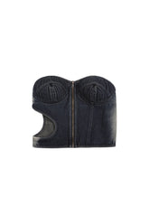 Cut-Out Denim Tube Top - YJ1NGZYZJ? Official