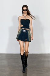Cut-Out Denim Tube Top - YJ1NGZYZJ? Official