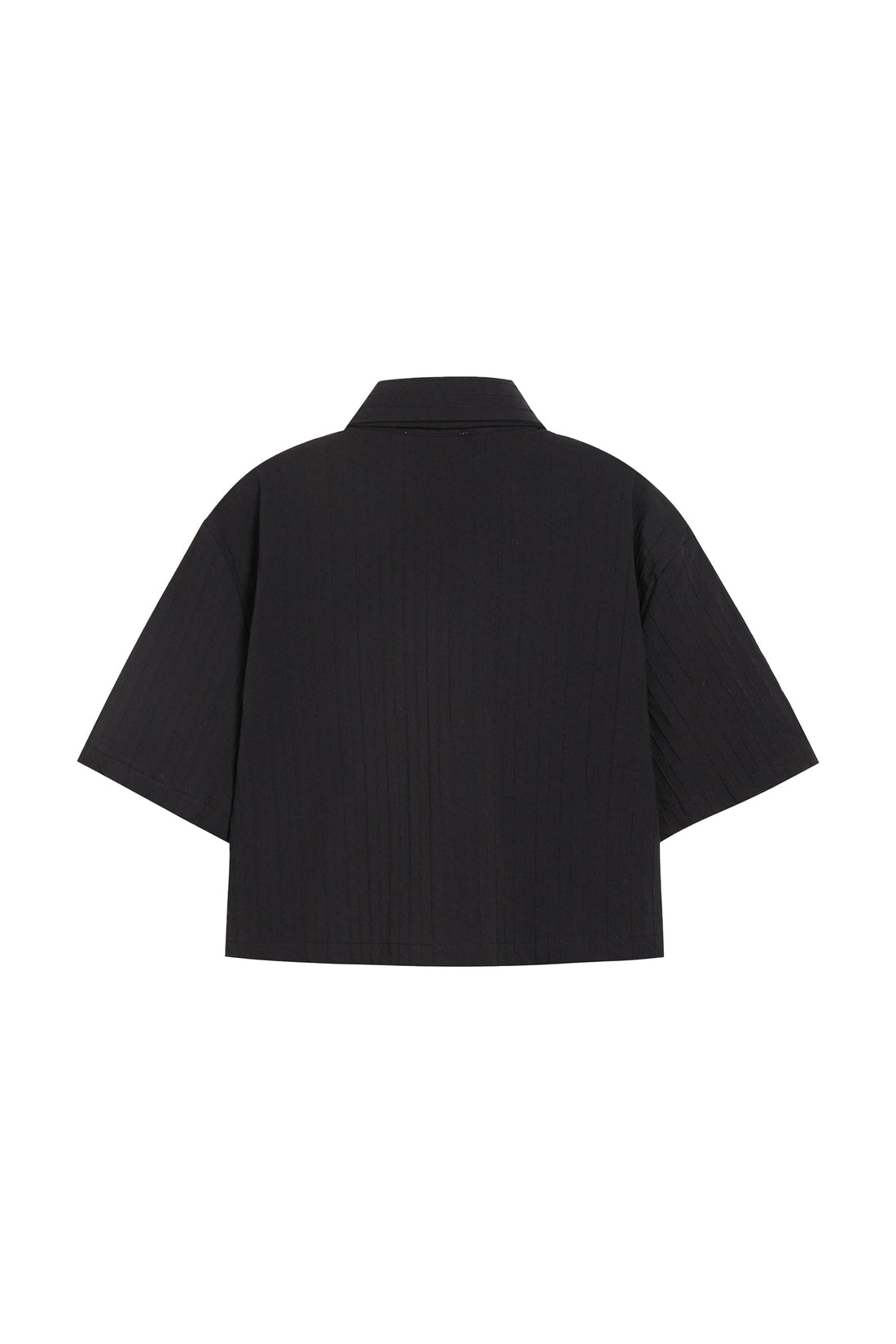 Cropped Shirt In Black