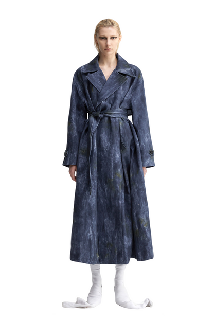 Denim Acid-Wash Coat