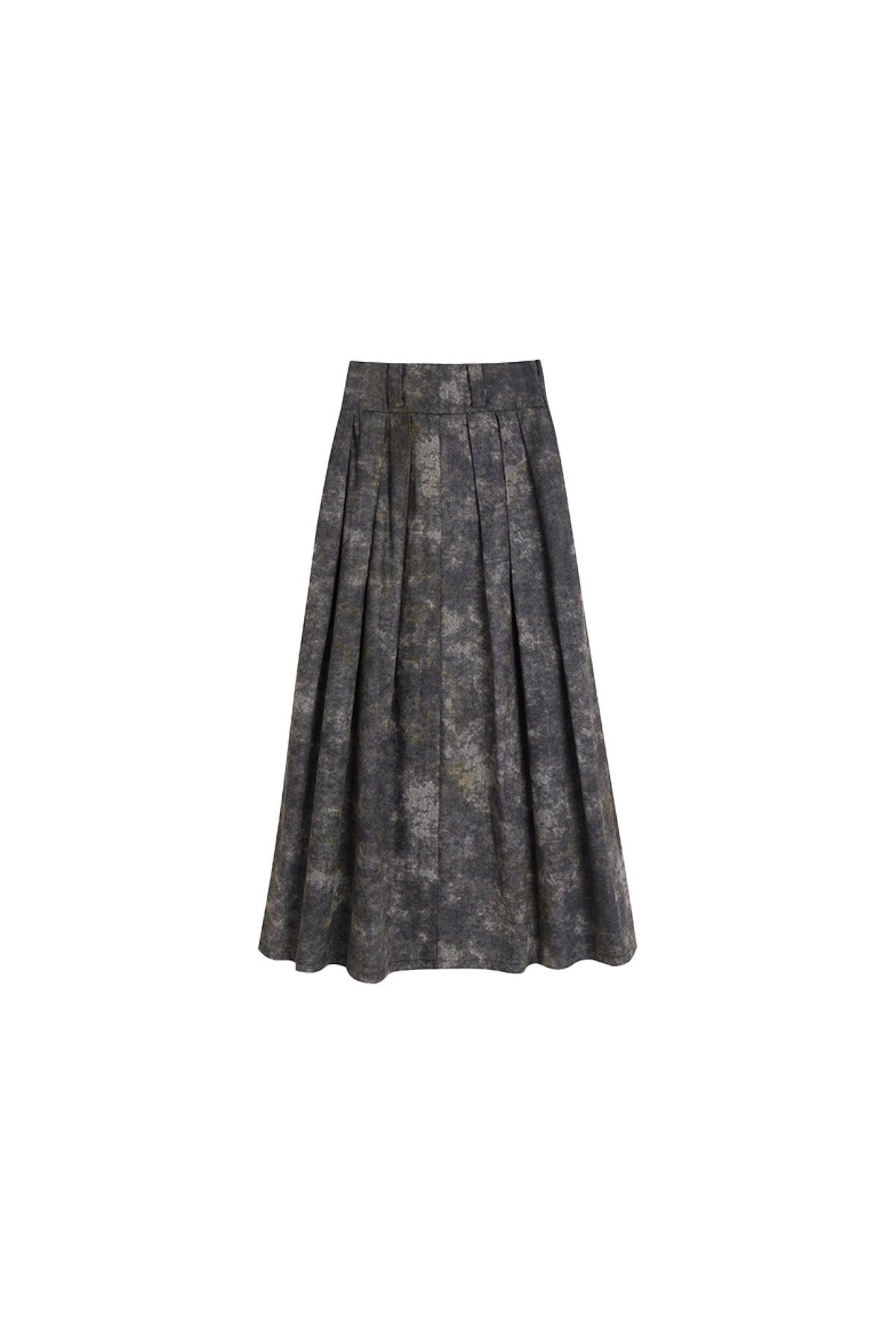 Denim Acid-Wash Long Skirt In Gray - YJ1NGZYZJ? Official