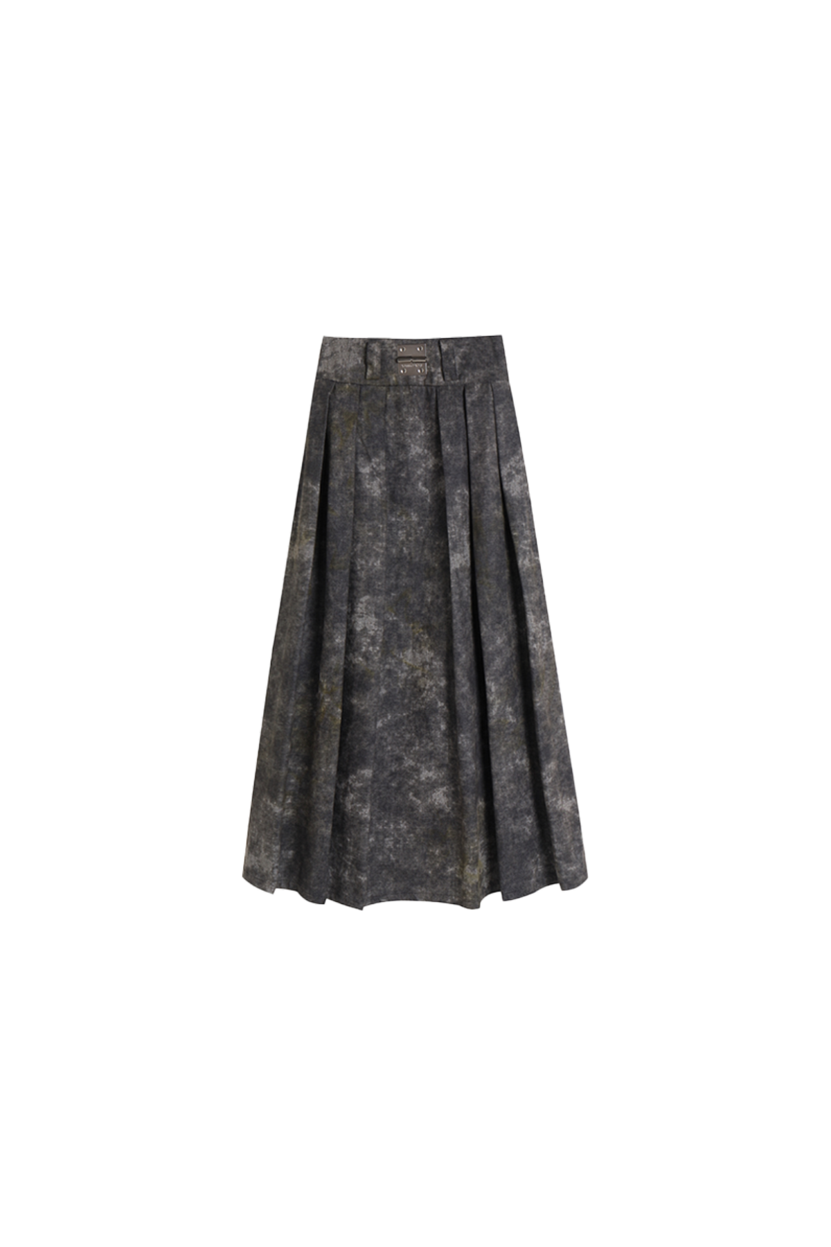 Denim Acid-Wash Long Skirt In Gray - YJ1NGZYZJ? Official