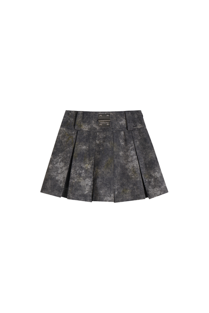 Denim Acid-Wash Skirt In Gray - YJ1NGZYZJ? Official
