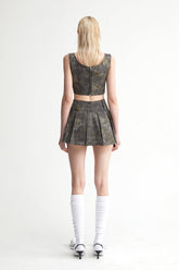 Denim Acid-Wash Skirt In Gray - YJ1NGZYZJ? Official