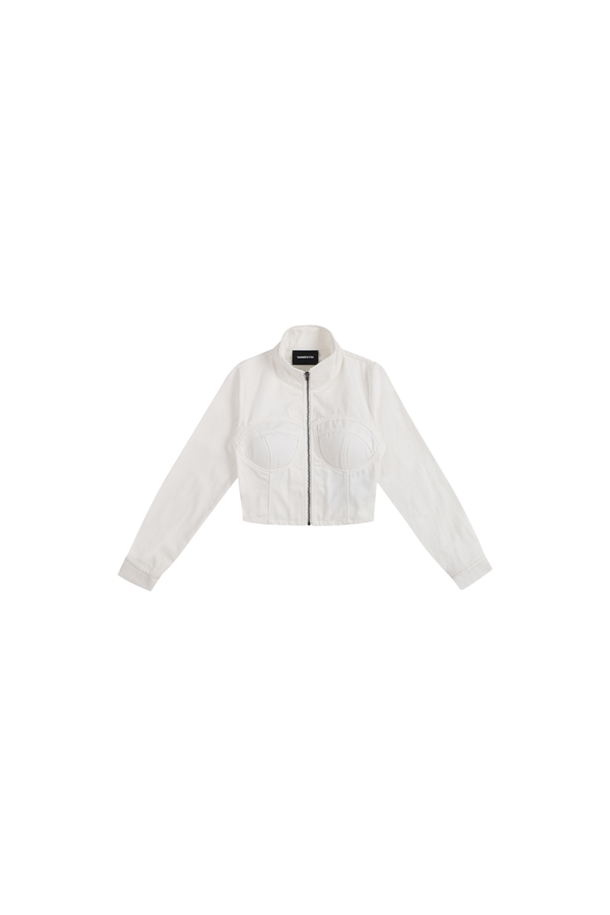 Denim Corset Jacket In White - YJ1NGZYZJ? Official