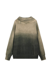 Distressed Oversized Sweater In Green - YJ1NGZYZJ? Official