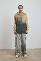 Distressed Oversized Sweater In Green - YJ1NGZYZJ? Official