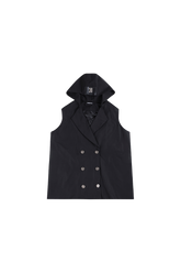 Hooded Double-Breasted Waistcoat - YJ1NGZYZJ? Official