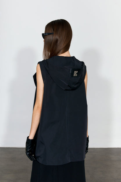 Hooded Double-Breasted Waistcoat - YJ1NGZYZJ? Official