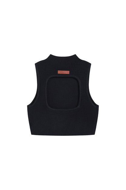 Knit Vest In Black - YJ1NGZYZJ? Official