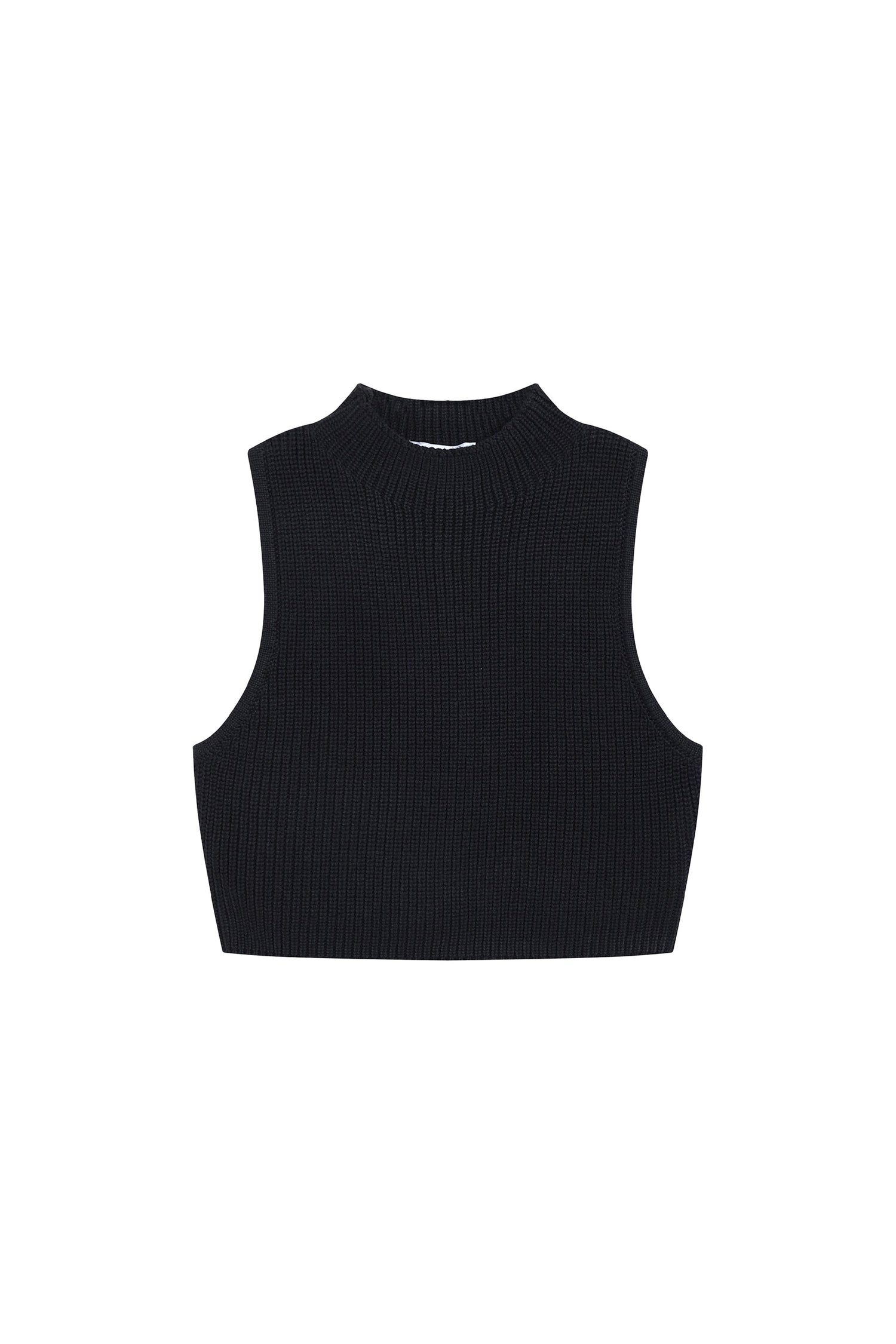 Knit Vest In Black - YJ1NGZYZJ? Official