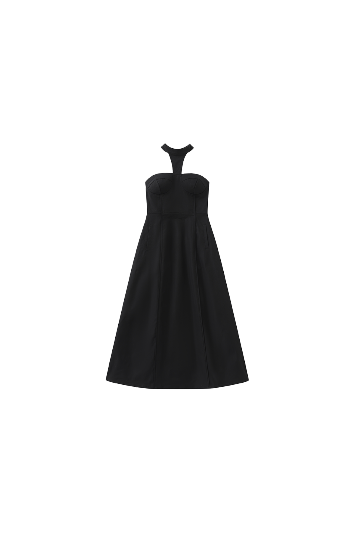 Nylon Halter Midi Dress - YJ1NGZYZJ? Official