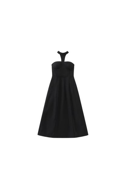 Nylon Halter Midi Dress - YJ1NGZYZJ? Official