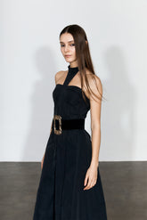 Nylon Halter Midi Dress - YJ1NGZYZJ? Official