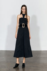 Nylon Halter Midi Dress - YJ1NGZYZJ? Official