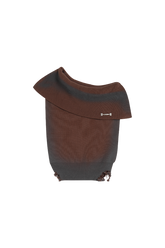 One Shoulder Knit Top In Brown - YJ1NGZYZJ? Official
