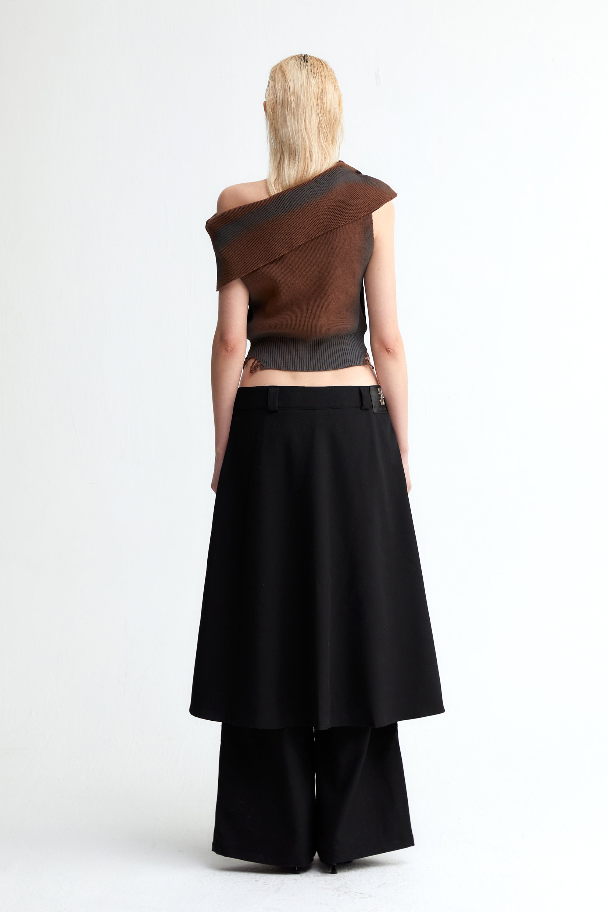 One Shoulder Knit Top In Brown - YJ1NGZYZJ? Official