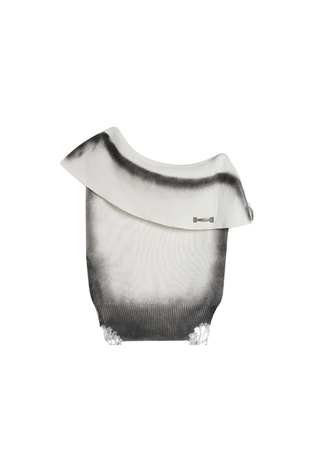 One Shoulder Knit Top In White - YJ1NGZYZJ? Official